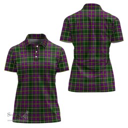 Scottish Taylor Clan Tartan Polo Shirt For Women, Women's Scottish Polo Shirt Scottish Plaid Tartan Plaid - ScotsTee - scotstee.com