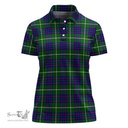 Scottish MacIntyre Hunting Modern Clan Tartan Polo Shirt For Women, Women's Scottish Polo Shirt Scottish Plaid Tartan Plaid - ScotsTee - scotstee.com