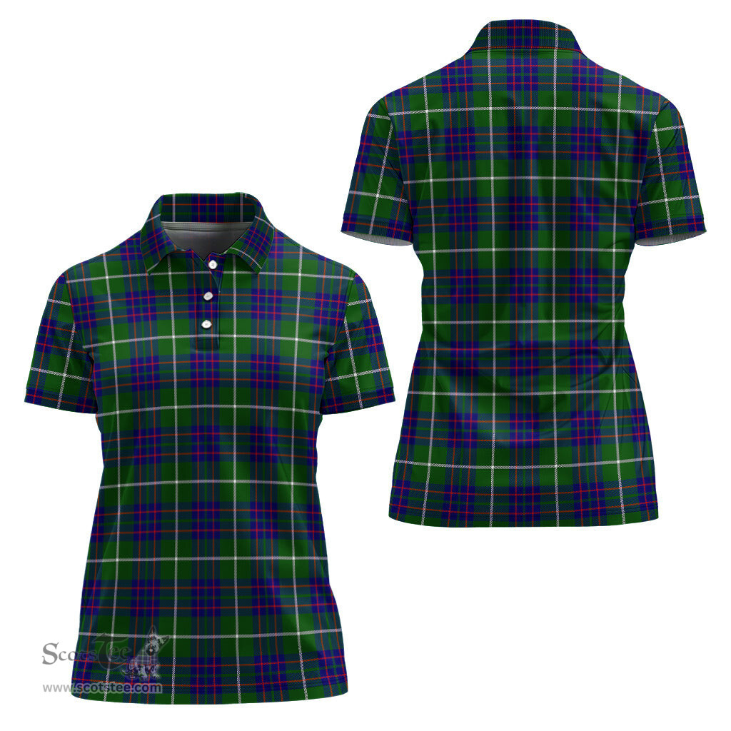 Scottish MacIntyre Hunting Modern Clan Tartan Polo Shirt For Women, Women's Scottish Polo Shirt Scottish Plaid Tartan Plaid - ScotsTee - scotstee.com