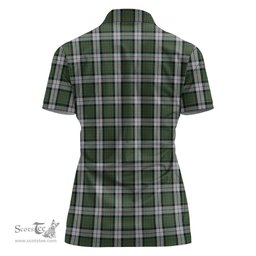 Scottish MacLaren Dress Clan Tartan Polo Shirt with Family Crest For Women, Women's Scottish Polo Shirt Scottish Plaid Tartan Plaid - ScotsTee - scotstee.com