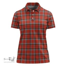 Scottish Robertson Weathered Clan Tartan Polo Shirt For Women, Women's Scottish Polo Shirt Scottish Plaid Tartan Plaid - ScotsTee - scotstee.com