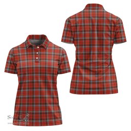 Scottish Robertson Weathered Clan Tartan Polo Shirt For Women, Women's Scottish Polo Shirt Scottish Plaid Tartan Plaid - ScotsTee - scotstee.com