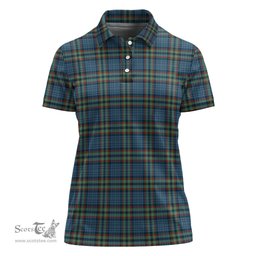 Scottish Ralston UK Clan Tartan Polo Shirt For Women, Women's Scottish Polo Shirt Scottish Plaid Tartan Plaid - ScotsTee - scotstee.com