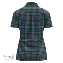 Scottish Ralston UK Clan Tartan Polo Shirt For Women, Women's Scottish Polo Shirt Scottish Plaid Tartan Plaid - ScotsTee - scotstee.com