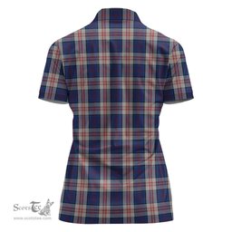 Scottish Stewart of Appin Hunting Dress Clan Tartan Polo Shirt with Family Crest For Women, Women's Scottish Polo Shirt Scottish Plaid Tartan Plaid - ScotsTee - scotstee.com