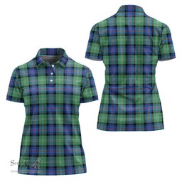Scottish Sutherland Ancient Clan Tartan Polo Shirt For Women, Women's Scottish Polo Shirt Scottish Plaid Tartan Plaid - ScotsTee - scotstee.com