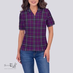 Scottish O'Riagain Clan Tartan Polo Shirt For Women, Women's Scottish Polo Shirt Scottish Plaid Tartan Plaid - ScotsTee - scotstee.com