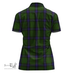Scottish MacWilliam Hunting Clan Tartan Polo Shirt For Women, Women's Scottish Polo Shirt Scottish Plaid Tartan Plaid - ScotsTee - scotstee.com