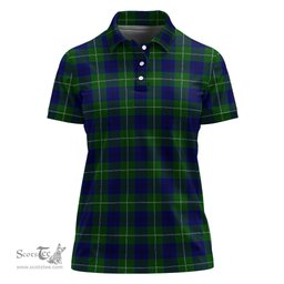 Scottish Oliphant Modern Clan Tartan Polo Shirt For Women, Women's Scottish Polo Shirt Scottish Plaid Tartan Plaid - ScotsTee - scotstee.com