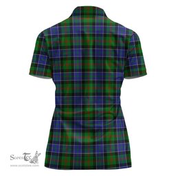 Scottish Paterson Clan Tartan Polo Shirt For Women, Women's Scottish Polo Shirt Scottish Plaid Tartan Plaid - ScotsTee - scotstee.com