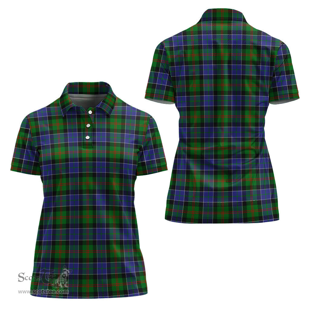 Scottish Paterson Clan Tartan Polo Shirt For Women, Women's Scottish Polo Shirt Scottish Plaid Tartan Plaid - ScotsTee - scotstee.com
