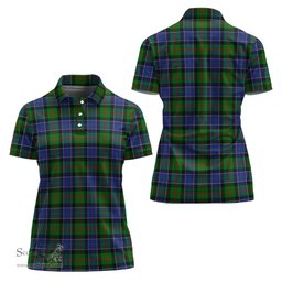 Scottish Paterson Clan Tartan Polo Shirt For Women, Women's Scottish Polo Shirt Scottish Plaid Tartan Plaid - ScotsTee - scotstee.com