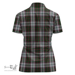 Scottish Stewart of Appin Dress Clan Tartan Polo Shirt with Family Crest For Women, Women's Scottish Polo Shirt Scottish Plaid Tartan Plaid - ScotsTee - scotstee.com