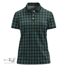 Scottish Melville Clan Tartan Polo Shirt For Women, Women's Scottish Polo Shirt Scottish Plaid Tartan Plaid - ScotsTee - scotstee.com
