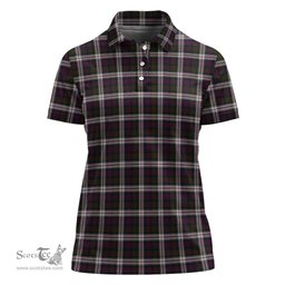 Scottish MacDonald Dress Clan Tartan Polo Shirt For Women, Women's Scottish Polo Shirt Scottish Plaid Tartan Plaid - ScotsTee - scotstee.com