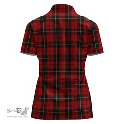 Scottish Wallace Clan Tartan Polo Shirt For Women, Women's Scottish Polo Shirt Scottish Plaid Tartan Plaid - ScotsTee - scotstee.com