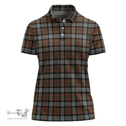 Scottish MacLaren Weathered Clan Tartan Polo Shirt For Women, Women's Scottish Polo Shirt Scottish Plaid Tartan Plaid - ScotsTee - scotstee.com