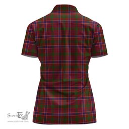 Scottish MacRae Red Clan Tartan Polo Shirt For Women, Women's Scottish Polo Shirt Scottish Plaid Tartan Plaid - ScotsTee - scotstee.com