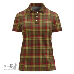 Scottish MacMillan Old Weathered Clan Tartan Polo Shirt For Women, Women's Scottish Polo Shirt Scottish Plaid Tartan Plaid - ScotsTee - scotstee.com