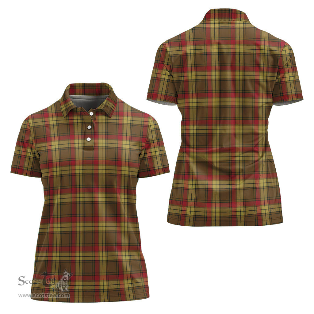 Scottish MacMillan Old Weathered Clan Tartan Polo Shirt For Women, Women's Scottish Polo Shirt Scottish Plaid Tartan Plaid - ScotsTee - scotstee.com