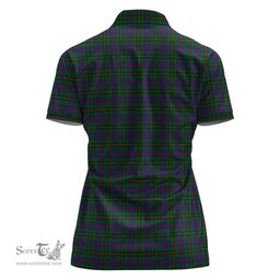 Scottish Wood Clan Tartan Polo Shirt For Women, Women's Scottish Polo Shirt Scottish Plaid Tartan Plaid - ScotsTee - scotstee.com