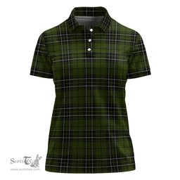 Scottish MacLean Hunting Clan Tartan Polo Shirt For Women, Women's Scottish Polo Shirt Scottish Plaid Tartan Plaid - ScotsTee - scotstee.com
