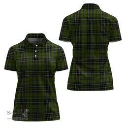 Scottish MacLean Hunting Clan Tartan Polo Shirt For Women, Women's Scottish Polo Shirt Scottish Plaid Tartan Plaid - ScotsTee - scotstee.com