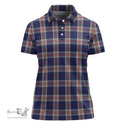 Scottish Stewart of Appin Hunting Dress Clan Tartan Polo Shirt For Women, Women's Scottish Polo Shirt Scottish Plaid Tartan Plaid - ScotsTee - scotstee.com
