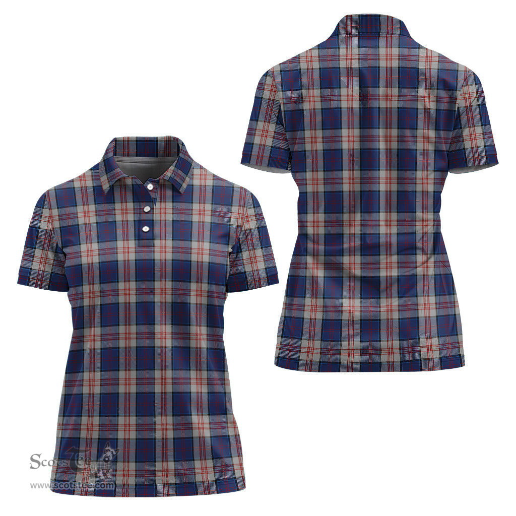 Scottish Stewart of Appin Hunting Dress Clan Tartan Polo Shirt For Women, Women's Scottish Polo Shirt Scottish Plaid Tartan Plaid - ScotsTee - scotstee.com