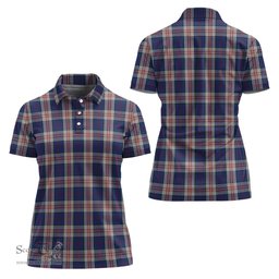 Scottish Stewart of Appin Hunting Dress Clan Tartan Polo Shirt For Women, Women's Scottish Polo Shirt Scottish Plaid Tartan Plaid - ScotsTee - scotstee.com