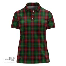 Scottish Sawyer Clan Tartan Polo Shirt For Women, Women's Scottish Polo Shirt Scottish Plaid Tartan Plaid - ScotsTee - scotstee.com