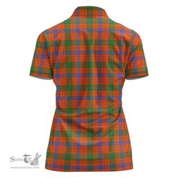 Scottish Ross Ancient Clan Tartan Polo Shirt For Women, Women's Scottish Polo Shirt Scottish Plaid Tartan Plaid - ScotsTee - scotstee.com