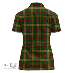 Scottish MacMillan Society of Glasgow Clan Tartan Polo Shirt with Family Crest For Women, Women's Scottish Polo Shirt Scottish Plaid Tartan Plaid - ScotsTee - scotstee.com
