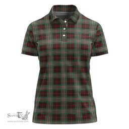 Scottish Scott Brown Ancient Clan Tartan Polo Shirt For Women, Women's Scottish Polo Shirt Scottish Plaid Tartan Plaid - ScotsTee - scotstee.com