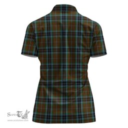 Scottish MacTavish Hunting Clan Tartan Polo Shirt For Women, Women's Scottish Polo Shirt Scottish Plaid Tartan Plaid - ScotsTee - scotstee.com