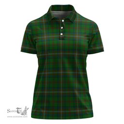 Scottish McClure Hunting Clan Tartan Polo Shirt For Women, Women's Scottish Polo Shirt Scottish Plaid Tartan Plaid - ScotsTee - scotstee.com