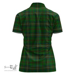 Scottish McClure Hunting Clan Tartan Polo Shirt For Women, Women's Scottish Polo Shirt Scottish Plaid Tartan Plaid - ScotsTee - scotstee.com
