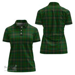 Scottish McClure Hunting Clan Tartan Polo Shirt For Women, Women's Scottish Polo Shirt Scottish Plaid Tartan Plaid - ScotsTee - scotstee.com