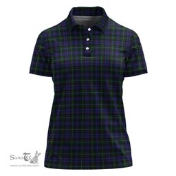 Scottish Sempill Clan Tartan Polo Shirt For Women, Women's Scottish Polo Shirt Scottish Plaid Tartan Plaid - ScotsTee - scotstee.com
