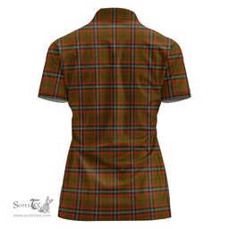 Scottish Seton Hunting Modern Clan Tartan Polo Shirt For Women, Women's Scottish Polo Shirt Scottish Plaid Tartan Plaid - ScotsTee - scotstee.com