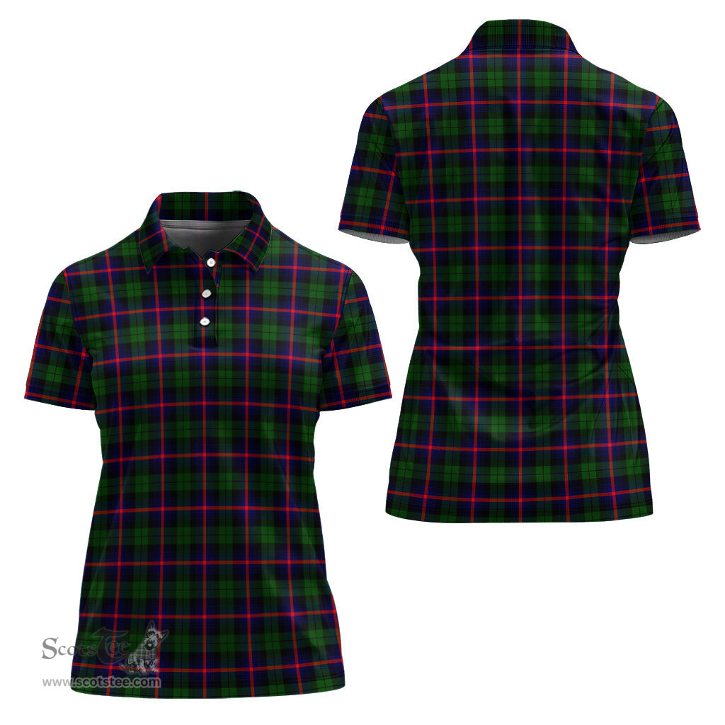 Scottish Urquhart Modern Clan Tartan Polo Shirt For Women, Women's Scottish Polo Shirt Scottish Plaid Tartan Plaid - ScotsTee - scotstee.com