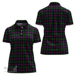 Scottish Urquhart Modern Clan Tartan Polo Shirt For Women, Women's Scottish Polo Shirt Scottish Plaid Tartan Plaid - ScotsTee - scotstee.com