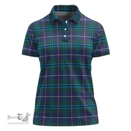 Scottish Sandilands Clan Tartan Polo Shirt For Women, Women's Scottish Polo Shirt Scottish Plaid Tartan Plaid - ScotsTee - scotstee.com