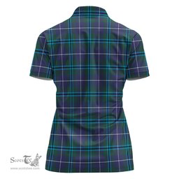 Scottish Sandilands Clan Tartan Polo Shirt For Women, Women's Scottish Polo Shirt Scottish Plaid Tartan Plaid - ScotsTee - scotstee.com