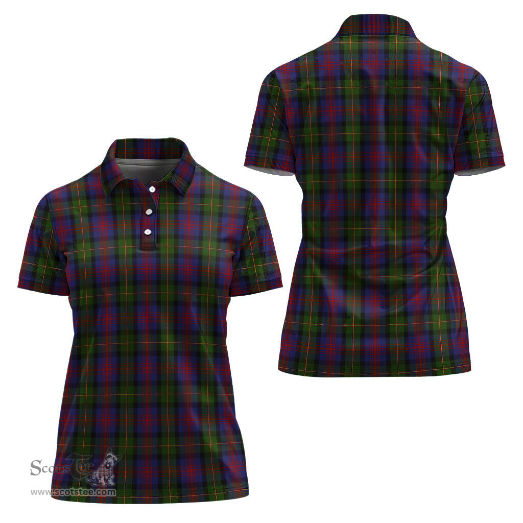 Scottish MacLennan Clan Tartan Polo Shirt For Women, Women's Scottish Polo Shirt Scottish Plaid Tartan Plaid - ScotsTee - scotstee.com