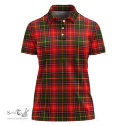 Scottish Somerville Modern Clan Tartan Polo Shirt For Women, Women's Scottish Polo Shirt Scottish Plaid Tartan Plaid - ScotsTee - scotstee.com