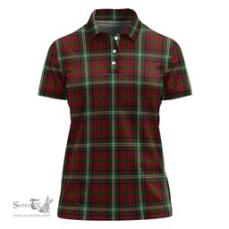Scottish Maguire Clan Tartan Polo Shirt For Women, Women's Scottish Polo Shirt Scottish Plaid Tartan Plaid - ScotsTee - scotstee.com