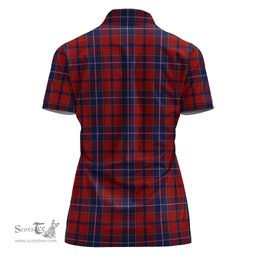 Scottish Wishart Dress Clan Tartan Polo Shirt For Women, Women's Scottish Polo Shirt Scottish Plaid Tartan Plaid - ScotsTee - scotstee.com