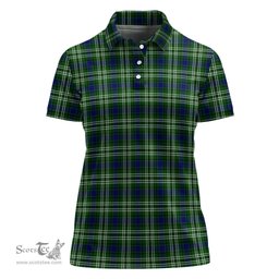 Scottish Swinton Clan Tartan Polo Shirt For Women, Women's Scottish Polo Shirt Scottish Plaid Tartan Plaid - ScotsTee - scotstee.com