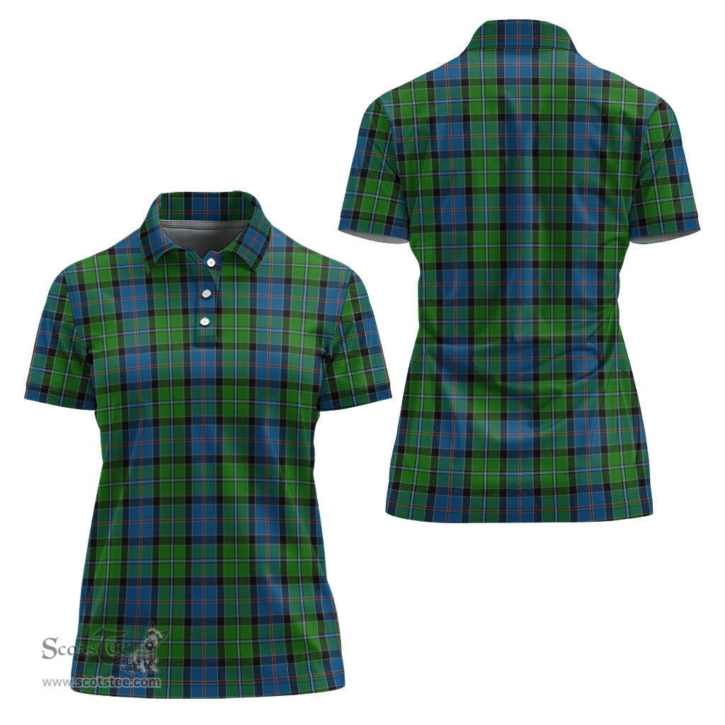 Scottish Stirling Clan Tartan Polo Shirt For Women, Women's Scottish Polo Shirt Scottish Plaid Tartan Plaid - ScotsTee - scotstee.com